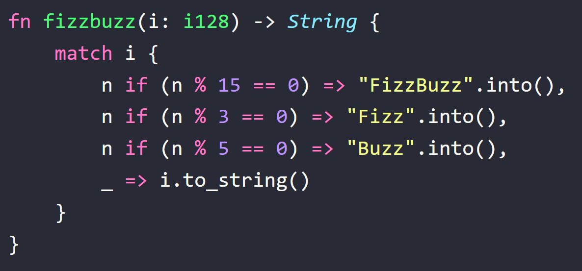 A fizzbuzz example: specialisation vs reusability